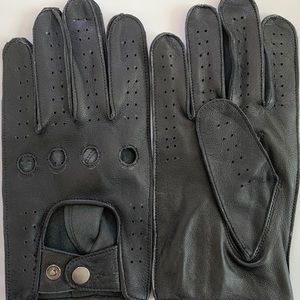 COPY - New Black lambskin leather driving gloves